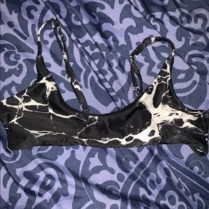 Marble bikini top